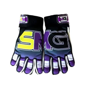 SGWG Indoor Cricket Gloves Yellow Purple Black