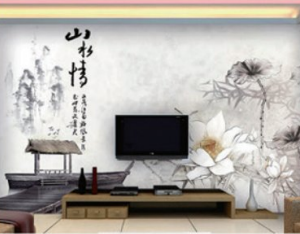 Landscap painting laminated glass